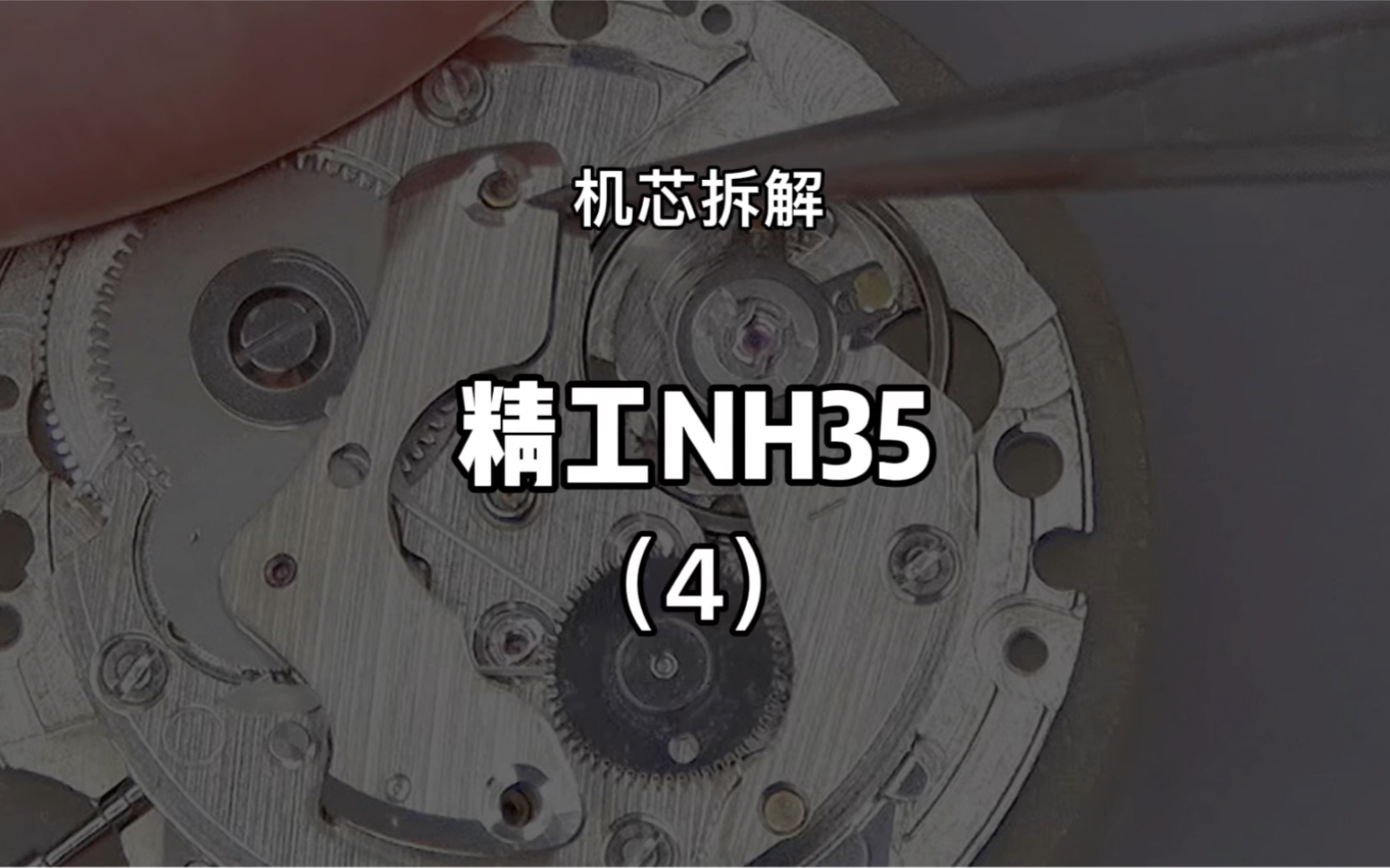 精工nh35机芯拆解步骤(4)_哔哩哔哩_bilibili