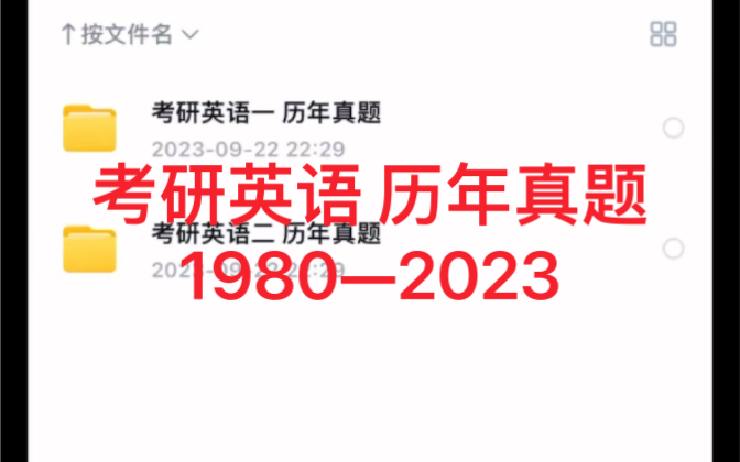 [图]考研英语历年真题PDF版（1980—2023）