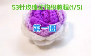 Tải video: 53针玫瑰花钩织教程-第一圈