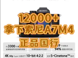 Descargar video: 12990拿下索尼国行A7M4