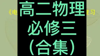高中物理必修第三册 高二物理必修三 新课标 新版 同步课堂 高二物理 人教版 2023版 部编版统编版 必修第3册物理必修3 新教材
