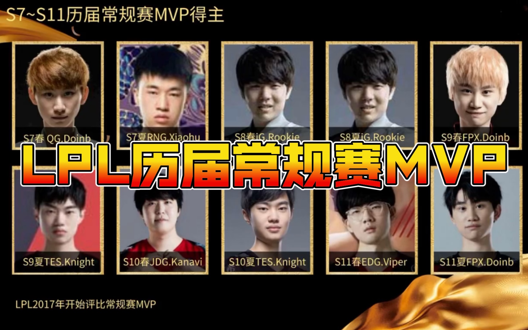 LPL历届常规赛MVP【盘点】 Doinb获得最多次电子竞技热门视频