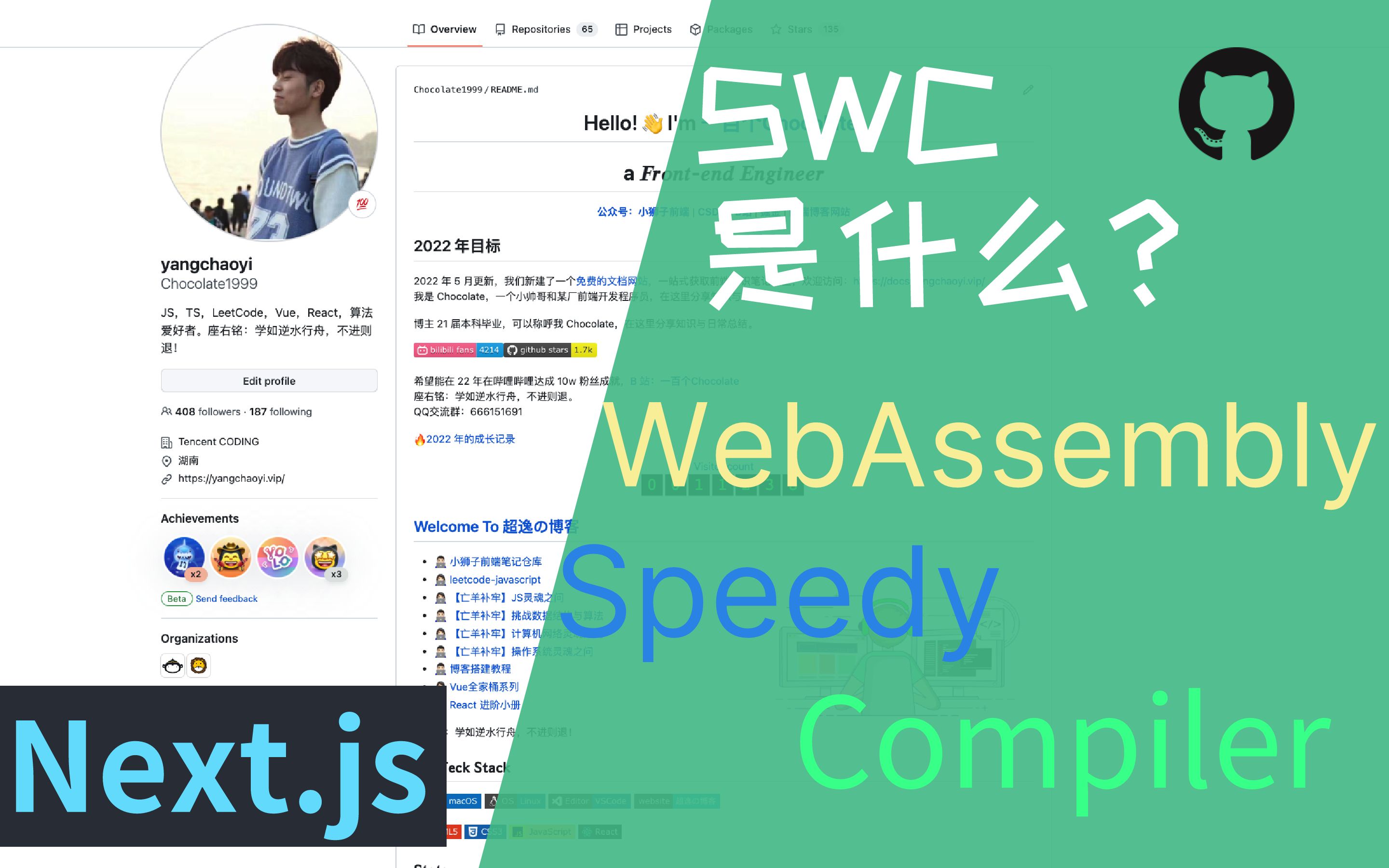 【Chocolate】SWC 是什么?为什么这么快?| 拓展 WebAssembly | Next.js 12.3 功能阅读哔哩哔哩bilibili