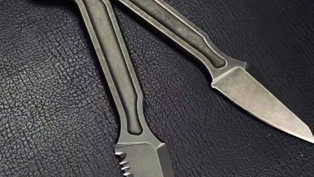 spade精灵铲.黑色石洗齿刃黑色石洗平刃直叨