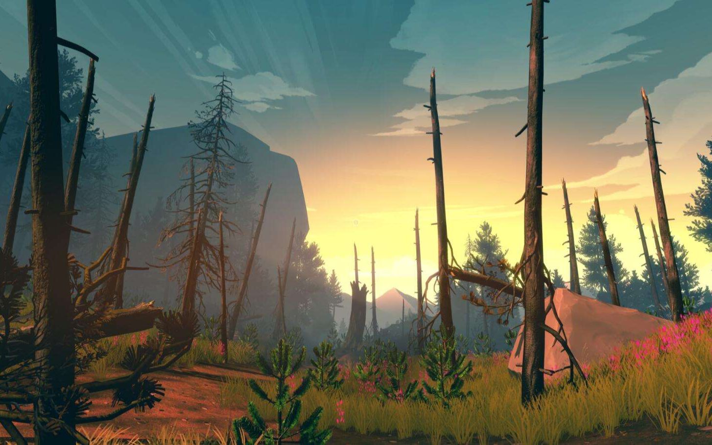 [图]看火人Firewatch 4k全流程攻略 地图中文 麋鹿草场 鲁比河 探索山洞洞穴深处 钥匙