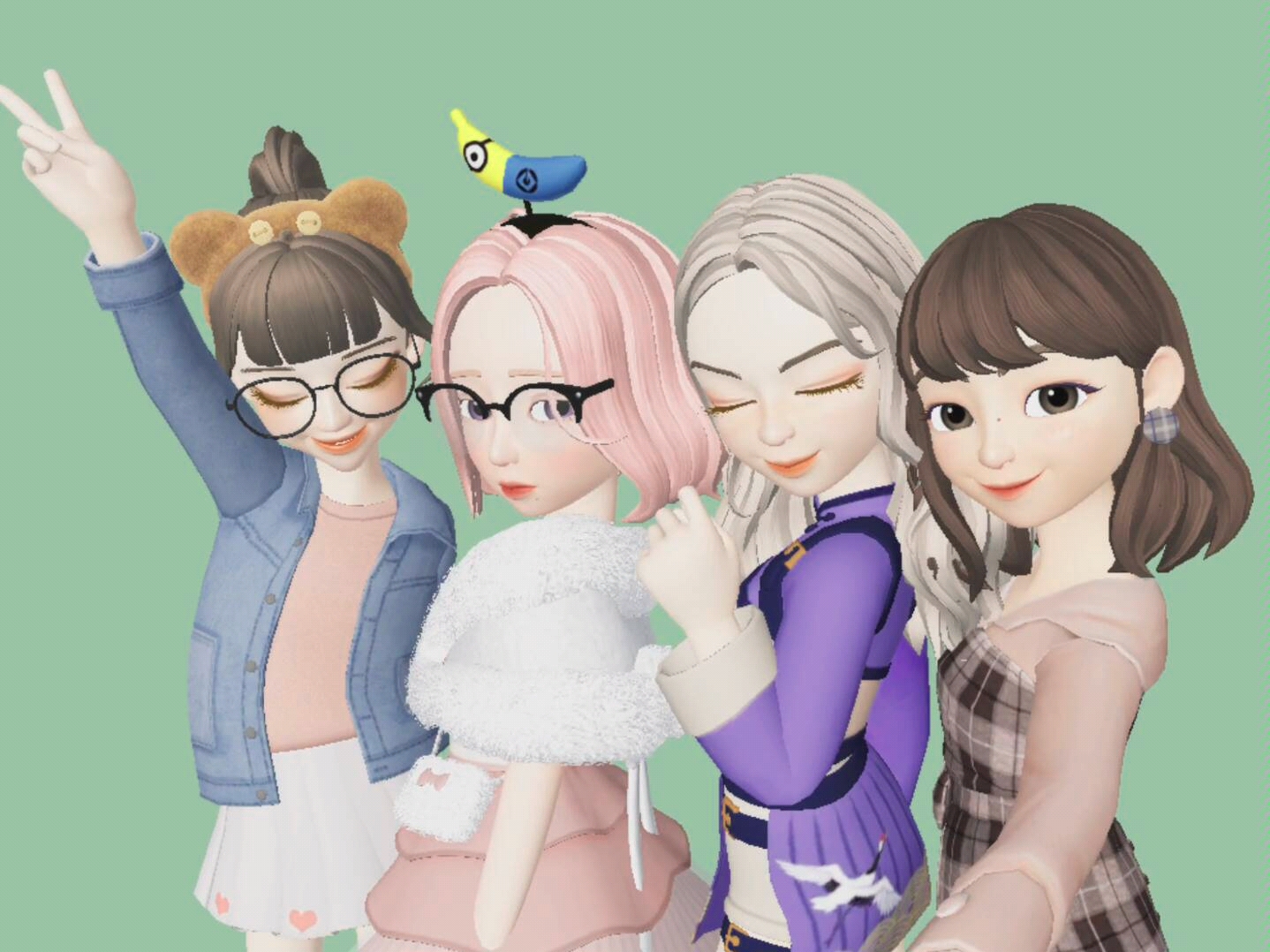 用zepeto捏出独一无二的小人物|和姐妹一起走花路|快来pick 我们吧