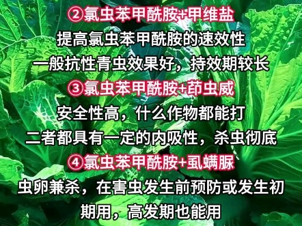 氯虫苯甲酰胺5大黄金搭档哔哩哔哩bilibili