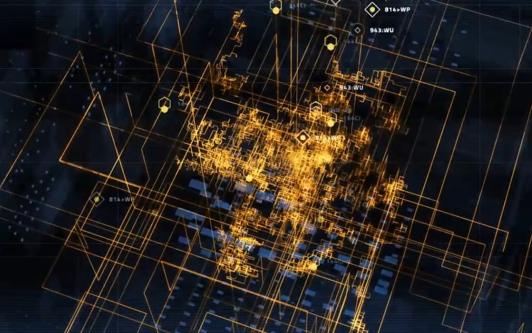 c4d制作 科技数据流动画效果 数据流动动画制作与合成技巧 科技感透显