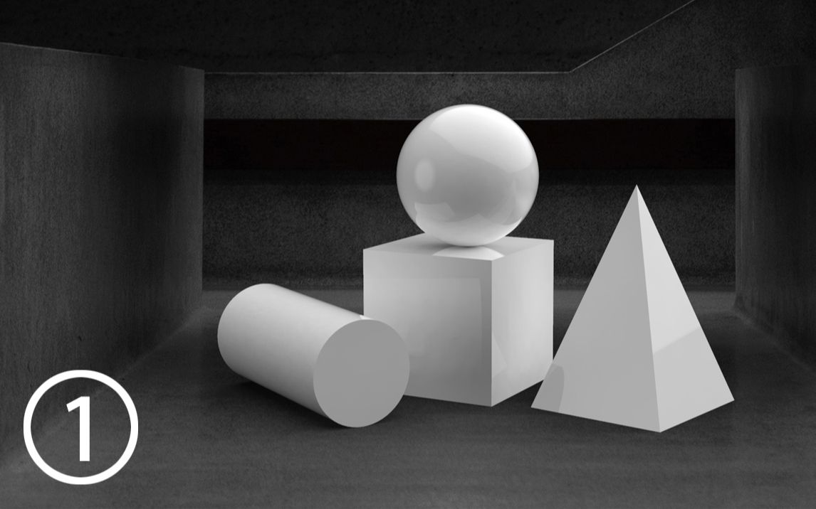 03:rhino_素描几何体构图1