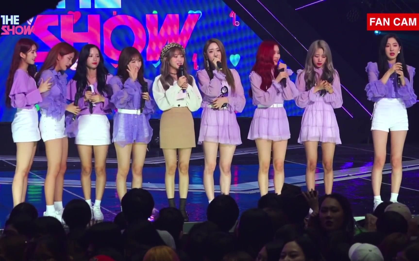 宇宙少女sbsmtvtheshow一位安可舞台官方fancam20181008