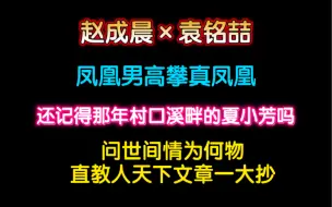 Video herunterladen: 【赵成晨×袁铭喆】周老大是凤凰男高攀真凤凰！