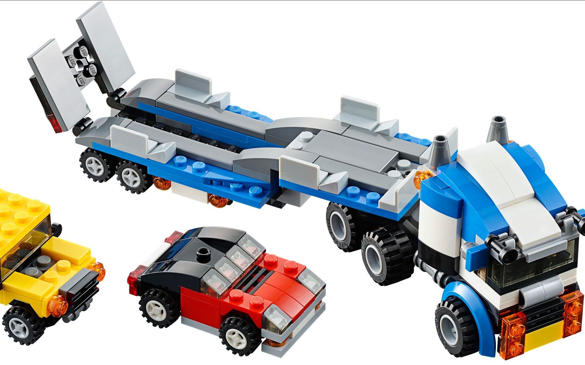 乐高搭建:乐高创意百变系列31033车辆运输车评测