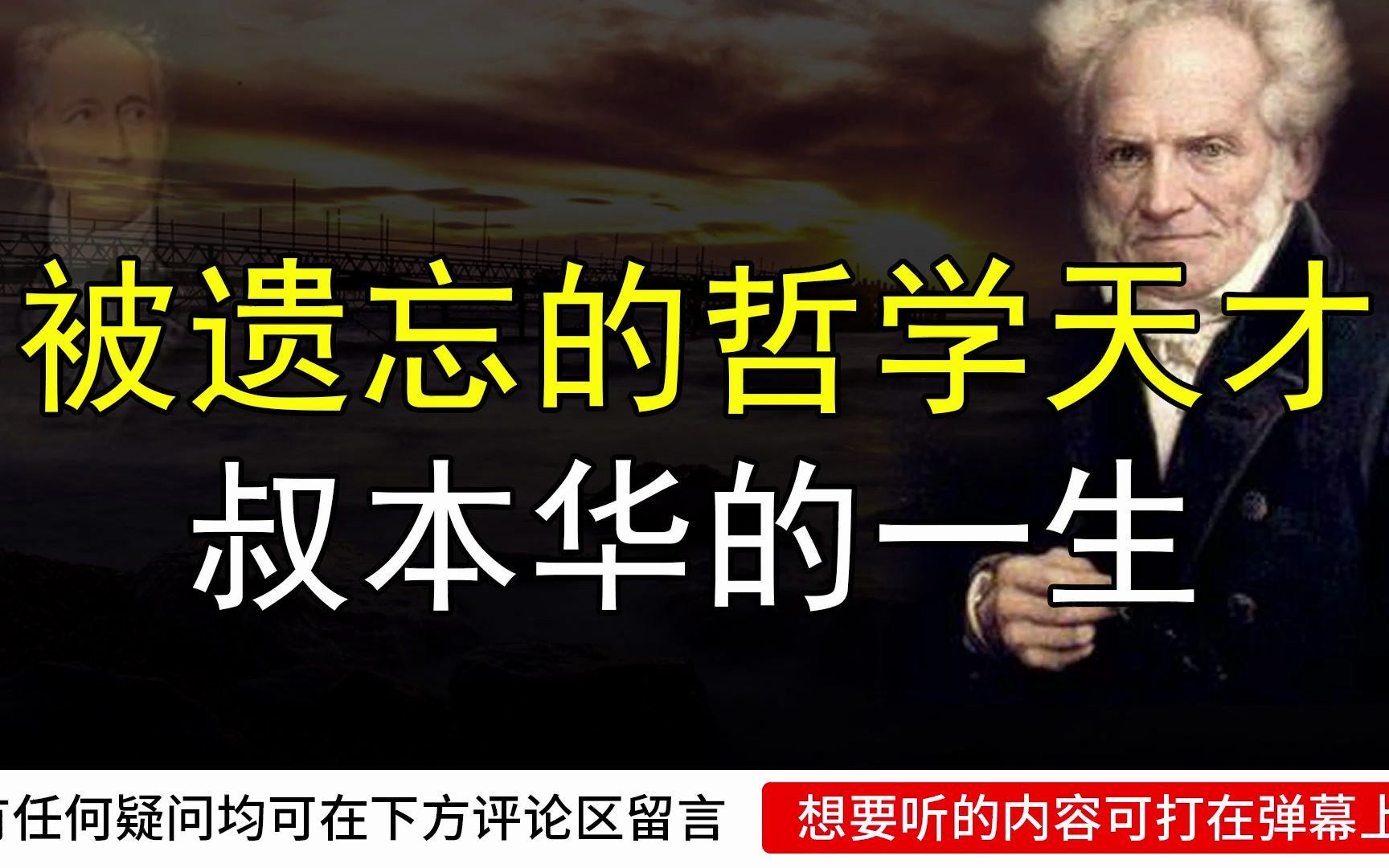 被上帝遗忘的哲学天才叔本华生平(充足理由律的四重根——作者)哔哩哔哩bilibili