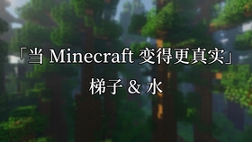 如果minecraft 变得更真实 梯子 水 哔哩哔哩 つロ干杯 Bilibili