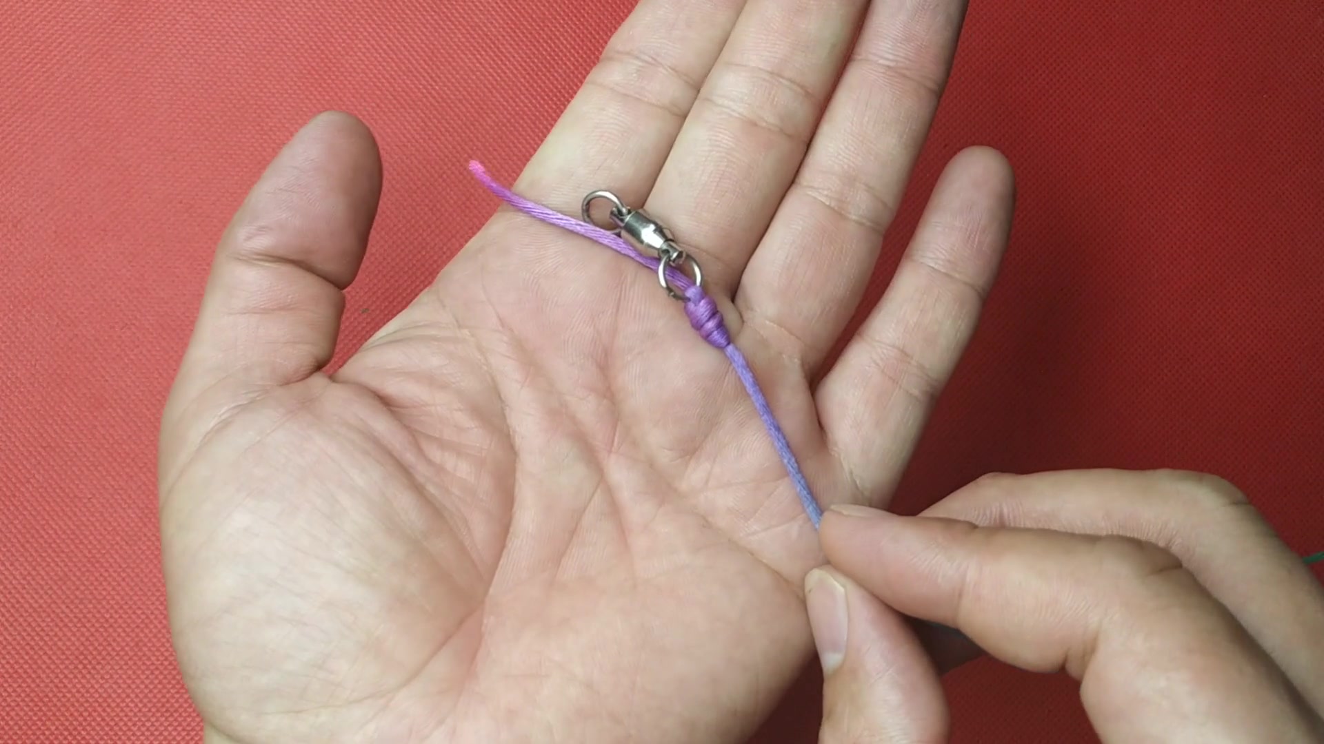 户外钓鱼常用的几种主线连接八字环的方法,简单易学!