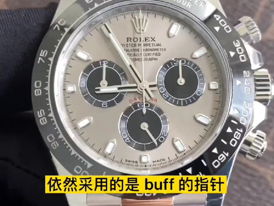 bt厂劳力士迪通拿系列灰胶迪4130机芯细节评测