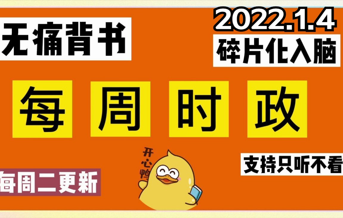 必考!最新时政预测题,含【2022新年贺词金句】,送资料!哔哩哔哩bilibili