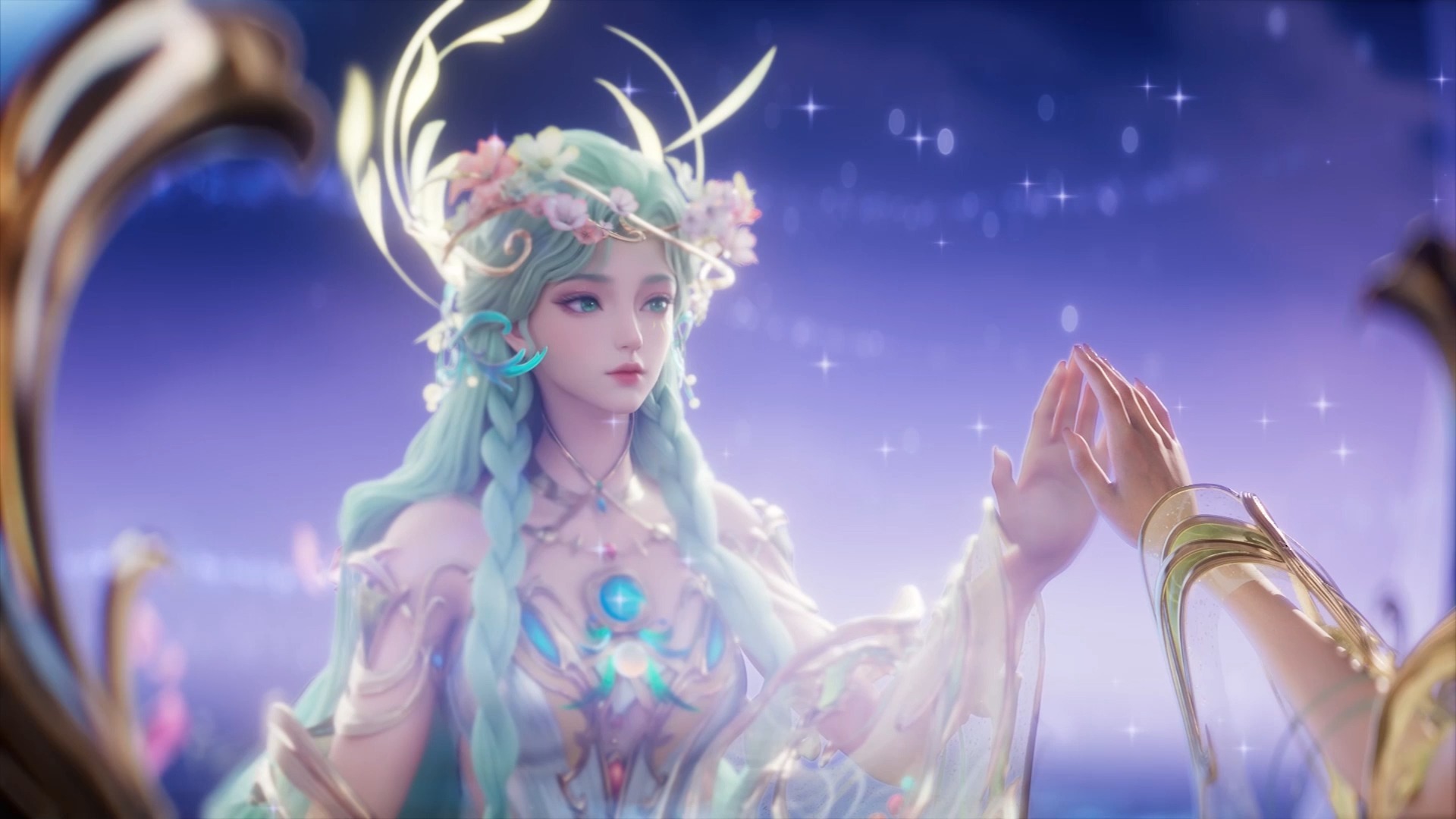 貂蝉慕夏皮肤cg,颜值封顶呀