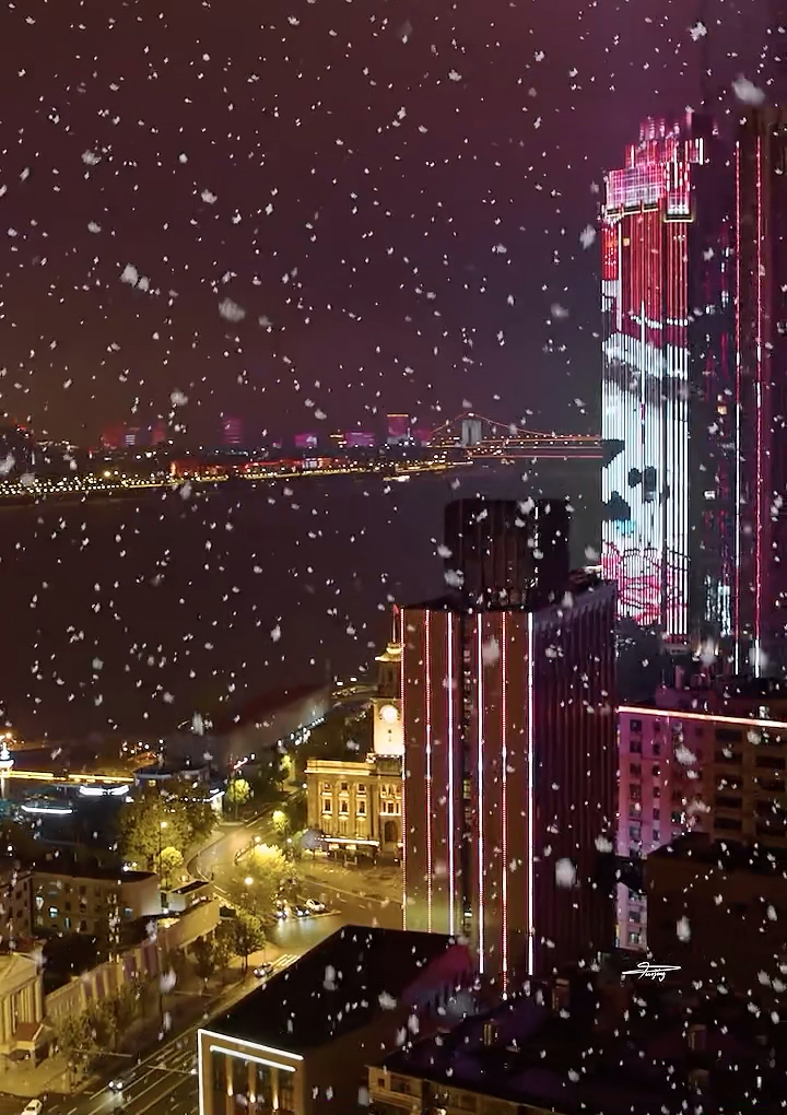 武汉下雪啦
