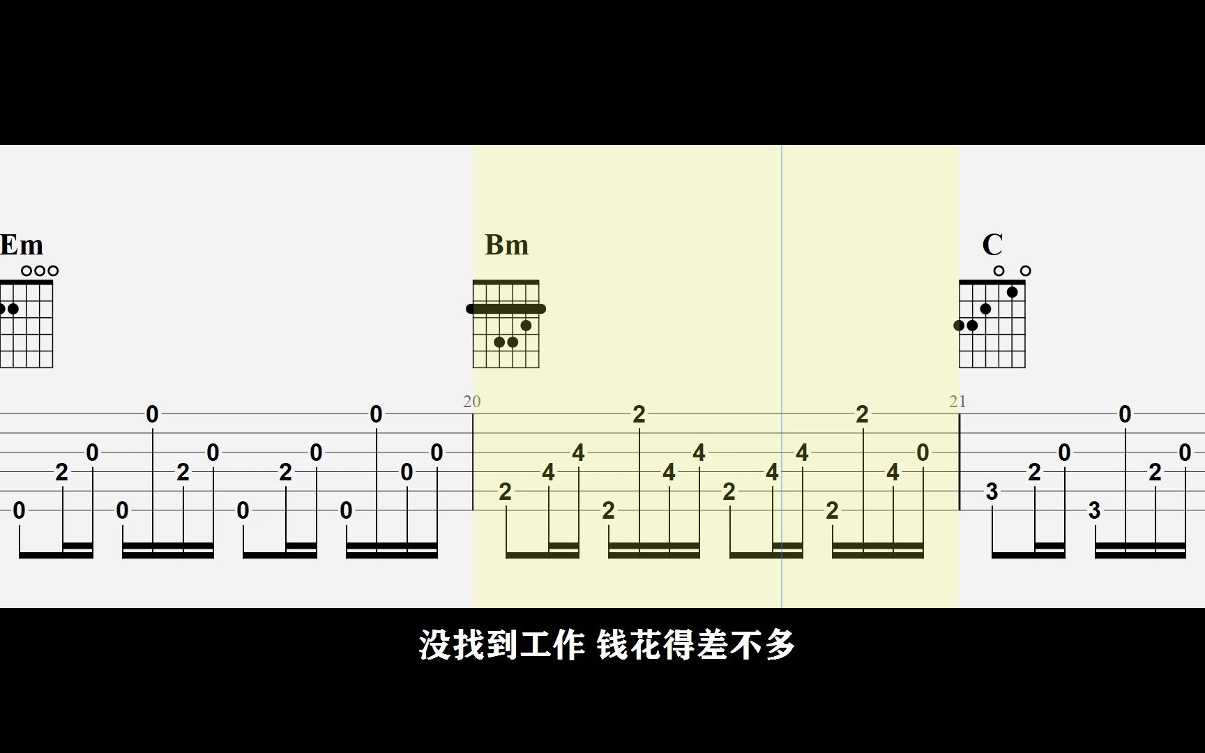 瓦依那/任素汐《大梦》吉他弹唱谱哔哩哔哩bilibili