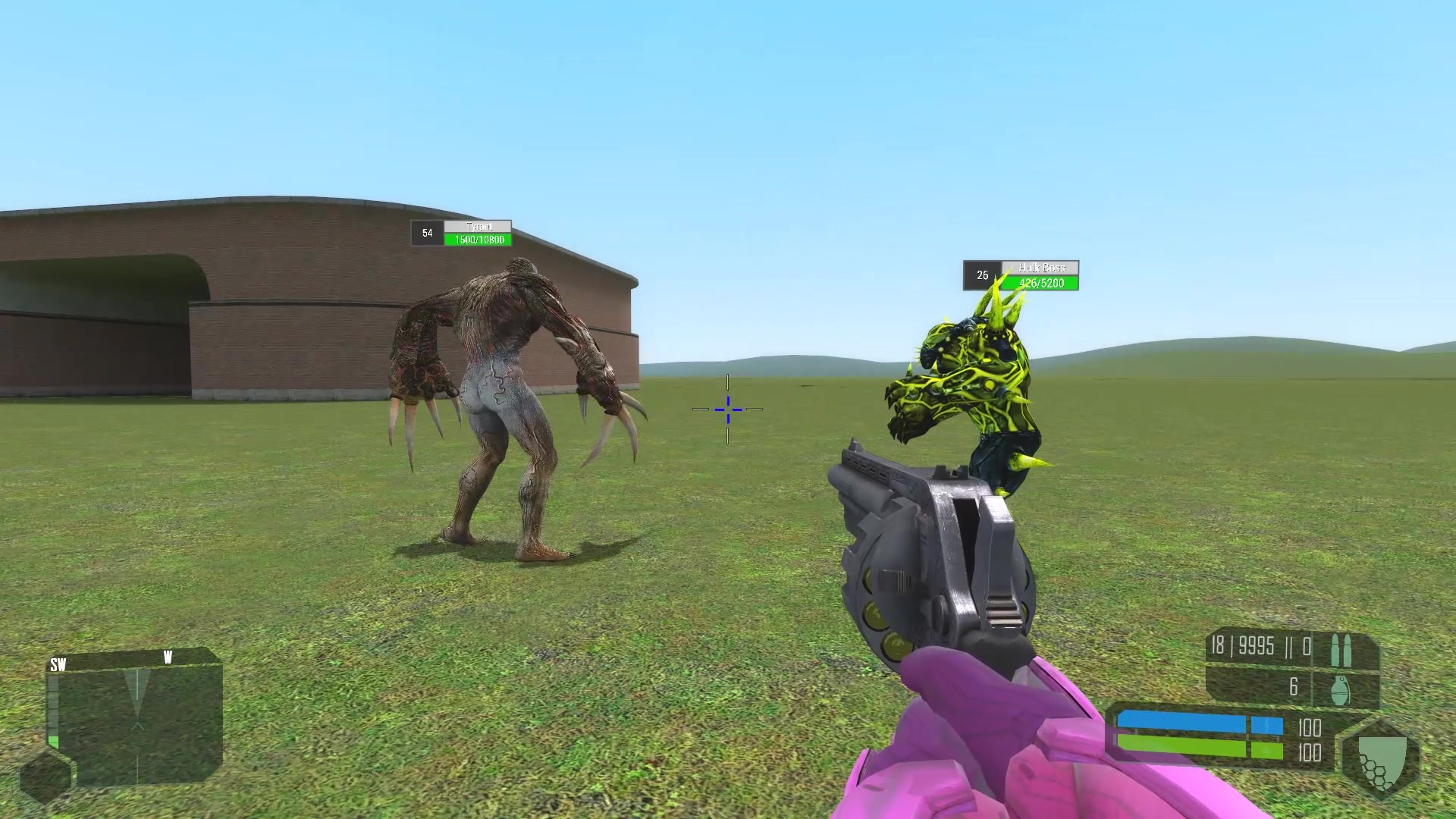 游戏里的boss vs boss 第一期 生化危机泰坦暴君vs穿越火线各类母体