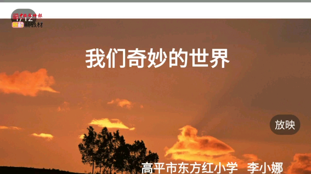 三年级下册:《我们奇妙的世界》(含课件教案) 名师优质公开课 教学实录 小学语文 部编版 人教版语文 三年级下册 三年级下市级一等奖(执教:李小娜)...