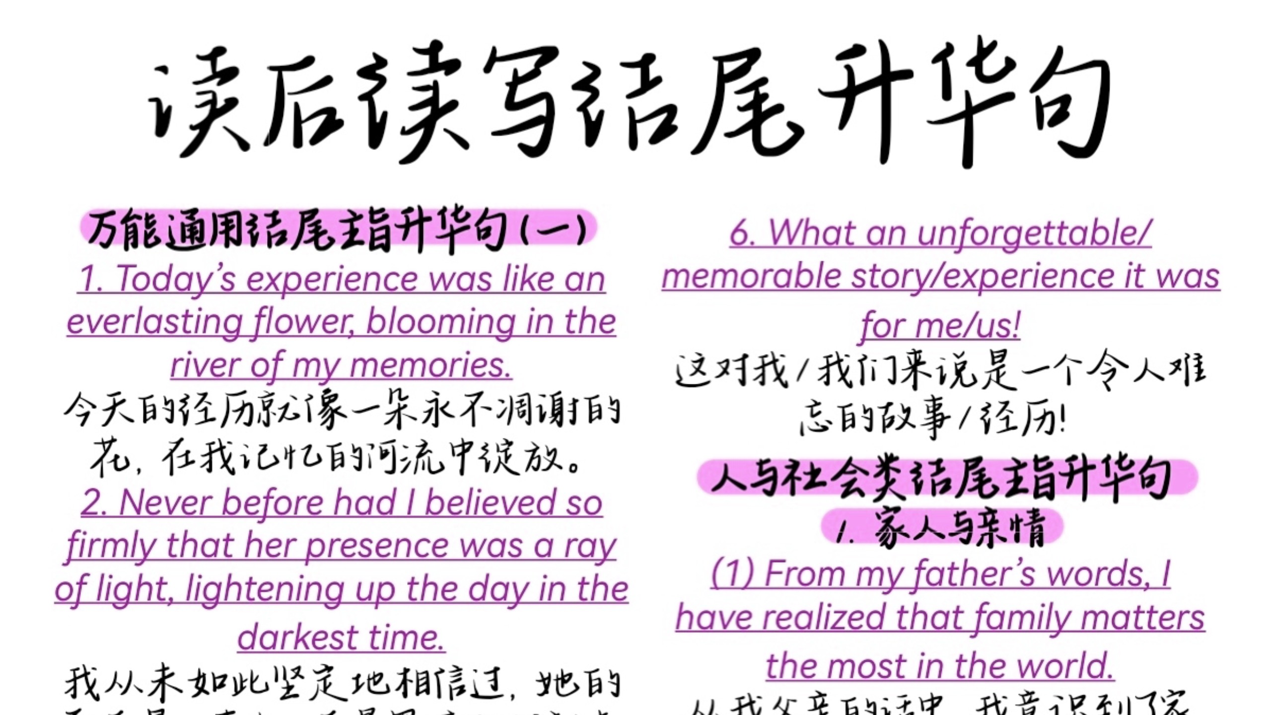美到爆炸！英语读后续写！！！！的简单介绍