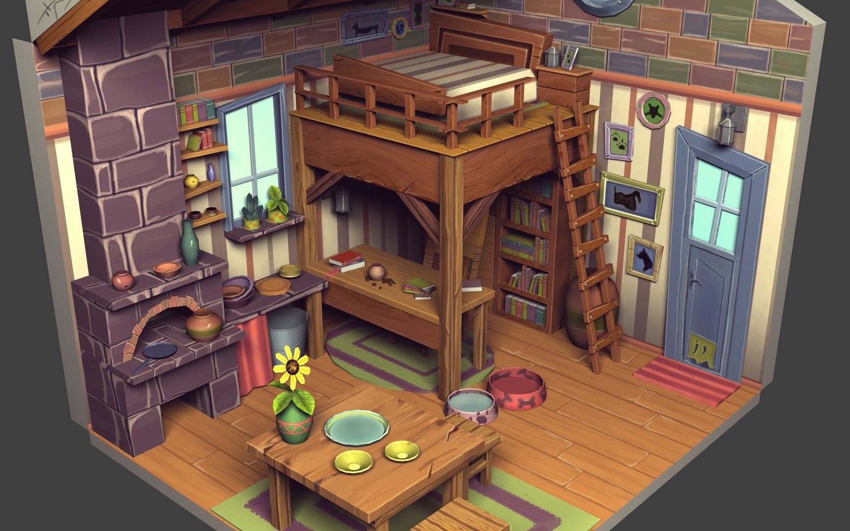 3d场景建模max室内场景新手简单入门教程