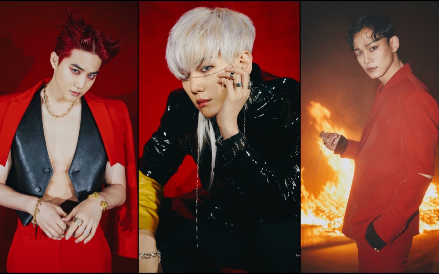 【exo/obsession】【勉白倩/金俊勉/边伯贤/金钟大】六辑预告超a踩点