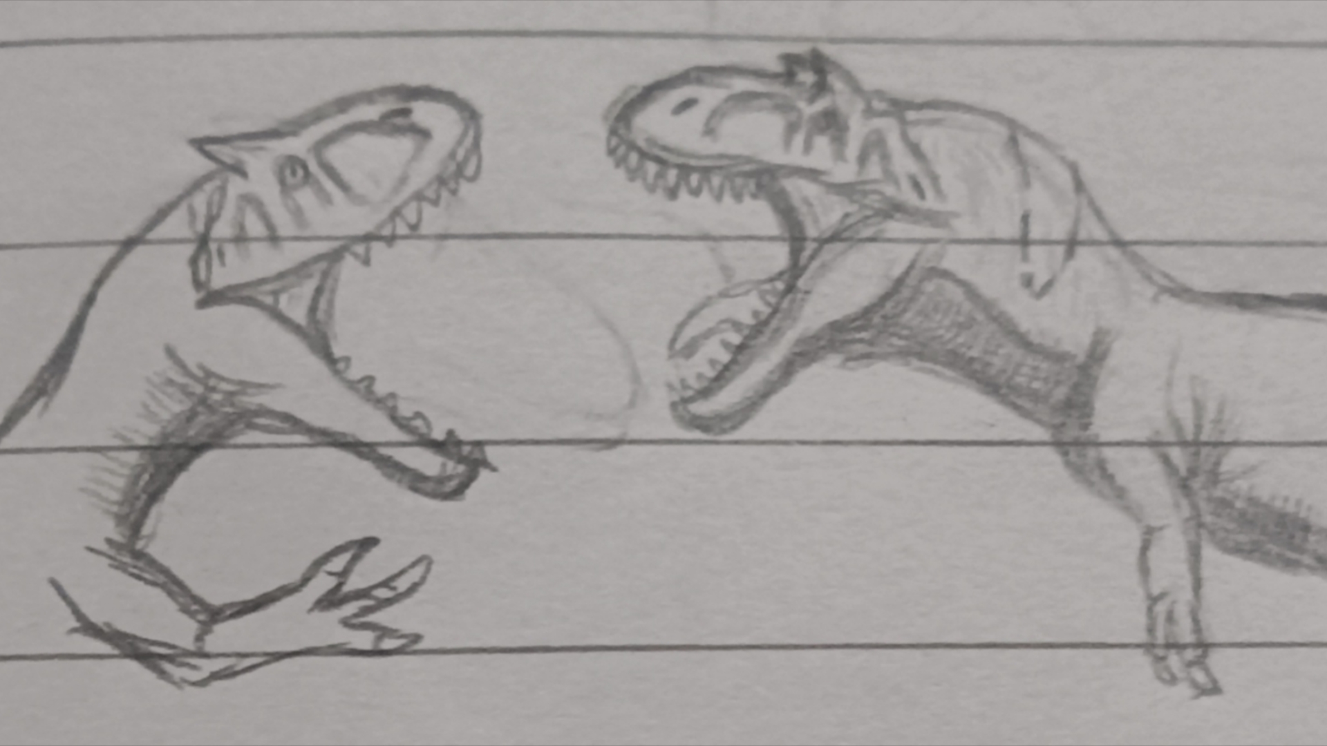 决斗!异特龙vs艾伯塔龙!