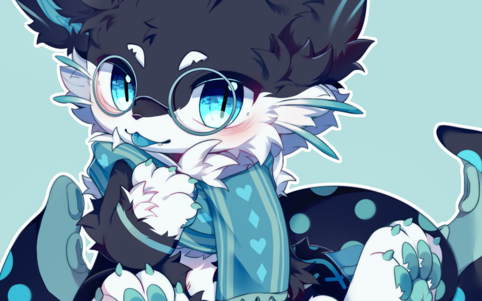 【绘画过程|furry兽设】板绘稿件 好久没更新了