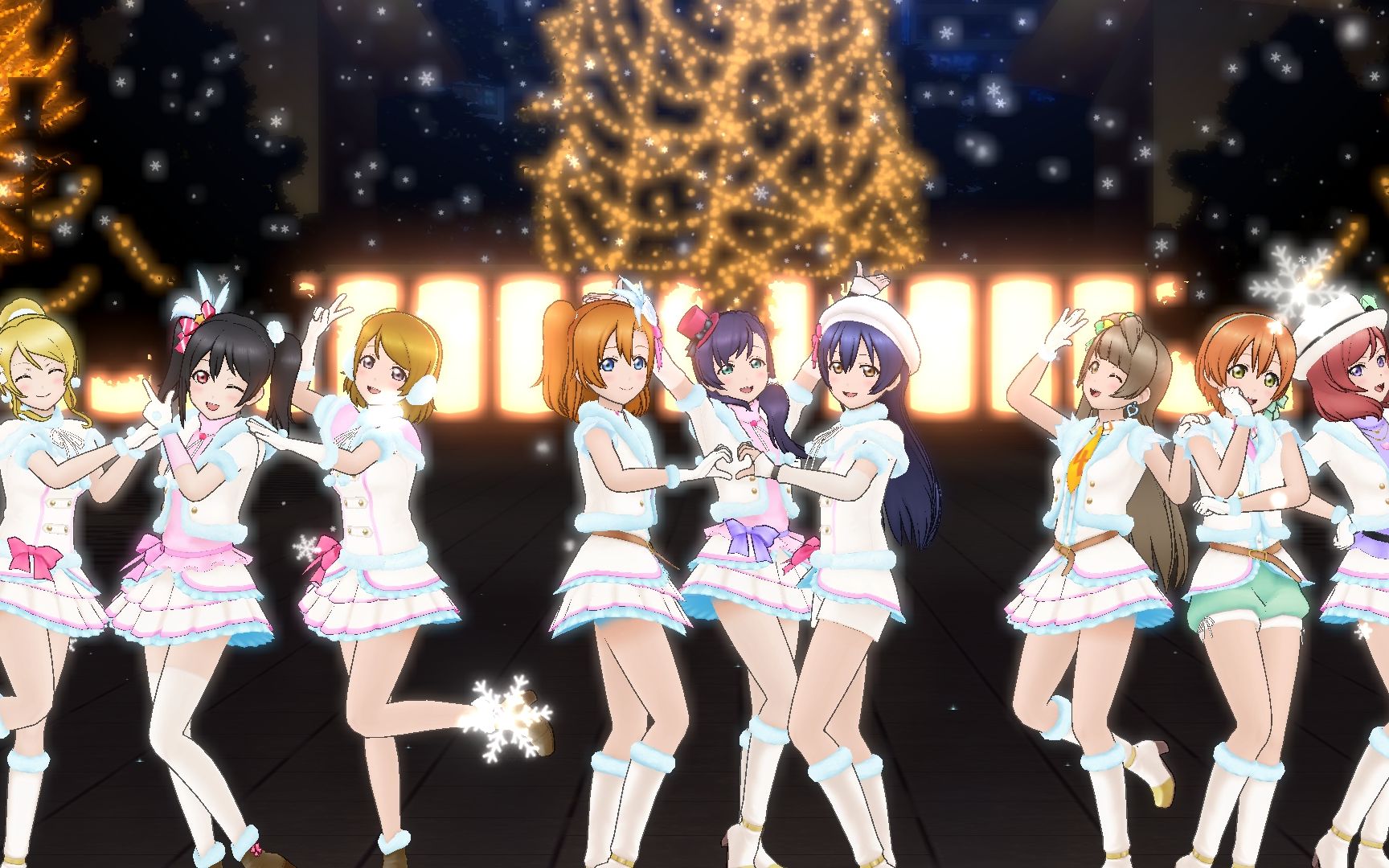 【llas】snow halation服装全收集mv