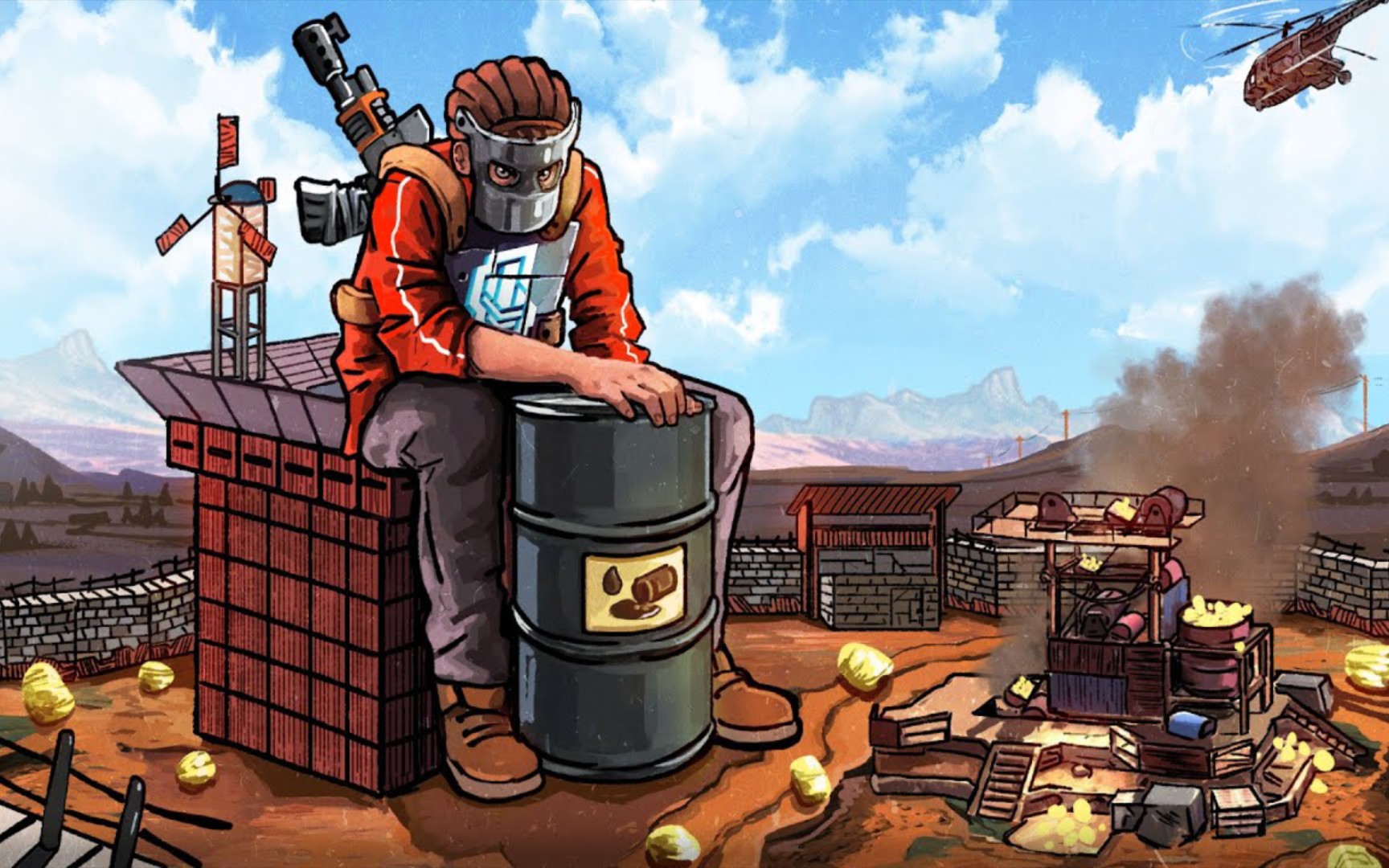 【腐蚀rust】一个人尝试袭击h.s大团队