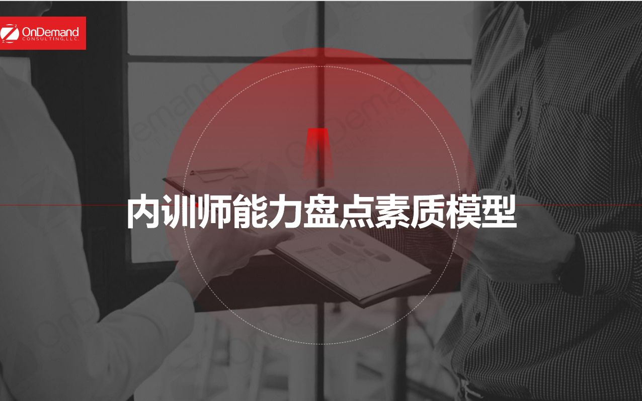 [图]内训师能力盘点素质模型