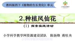 教科版小学科学四下12《种植凤仙花》哔哩哔哩bilibili