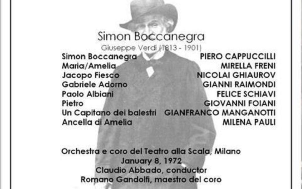 [图]【1972.1.8 La Scala live】(渣音质风衣咳嗽预警)Simon Boccanegra西蒙-波卡涅拉