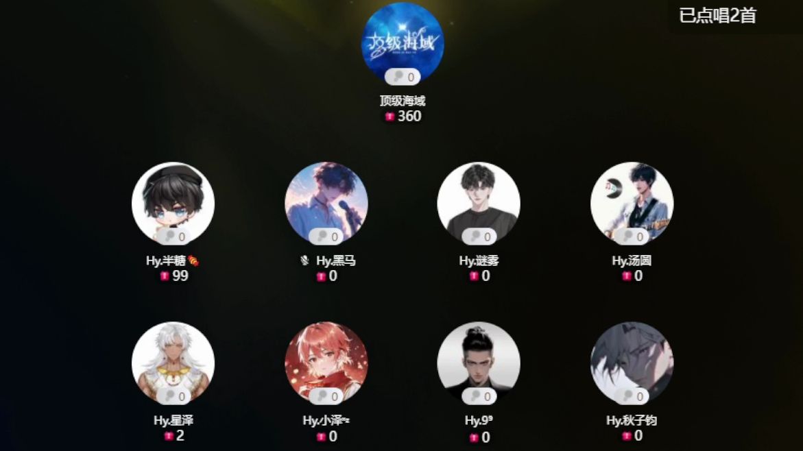 【顶级海域】20240401 19:00-20:00档 半糖 黑马 迷雾 汤圆 星泽 小泽