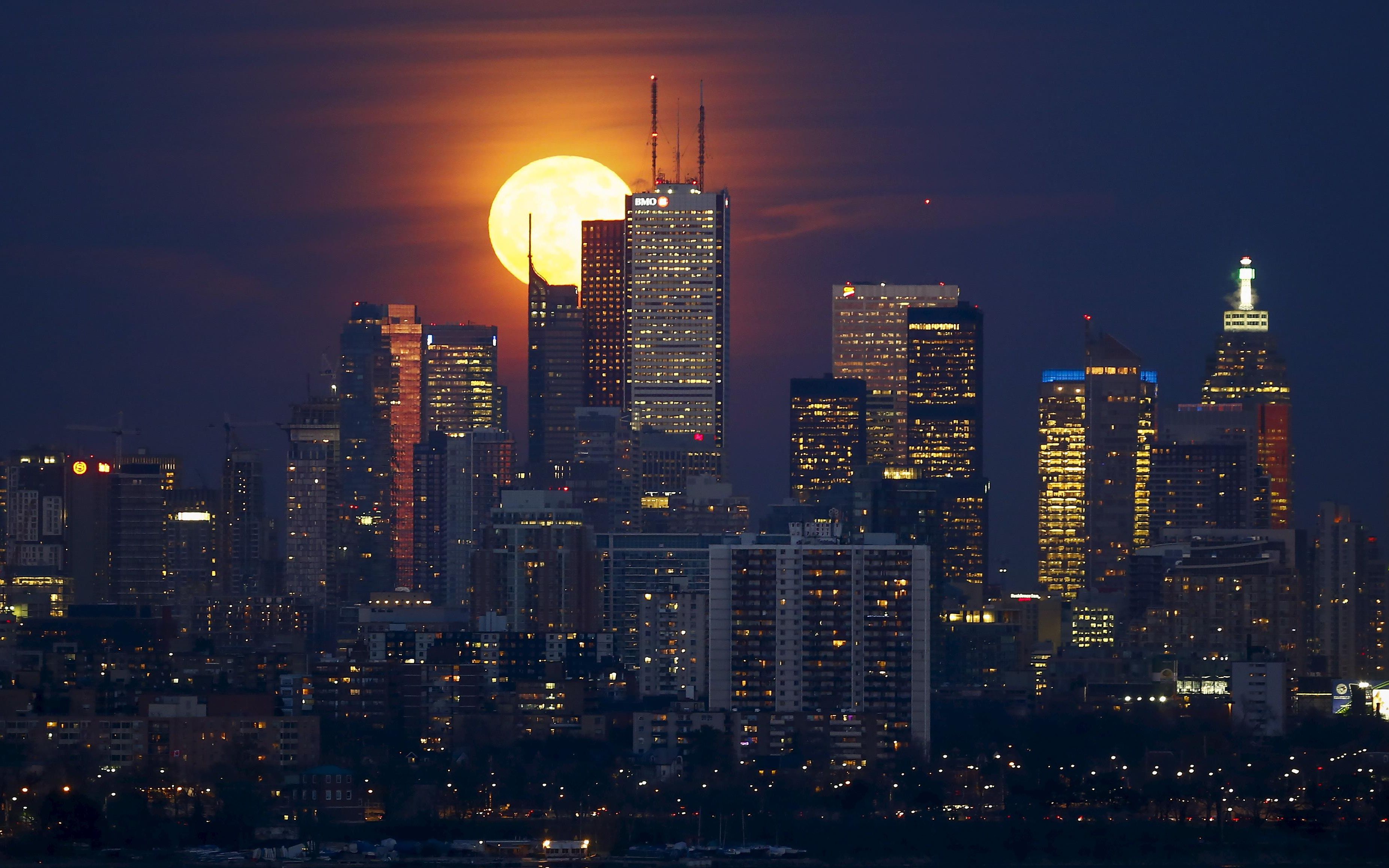 芝加哥夜景繁华图片