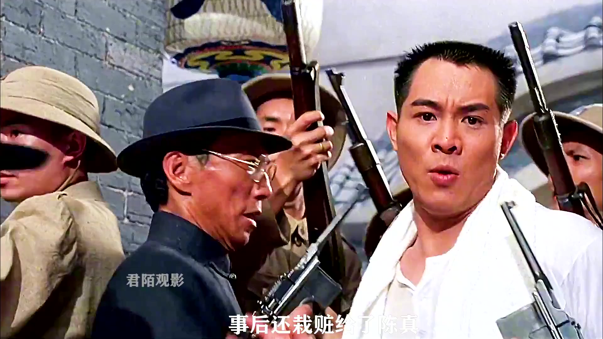 精武英雄:千万别惹穿中山装,剃小平头的男人头,动作片的天花板