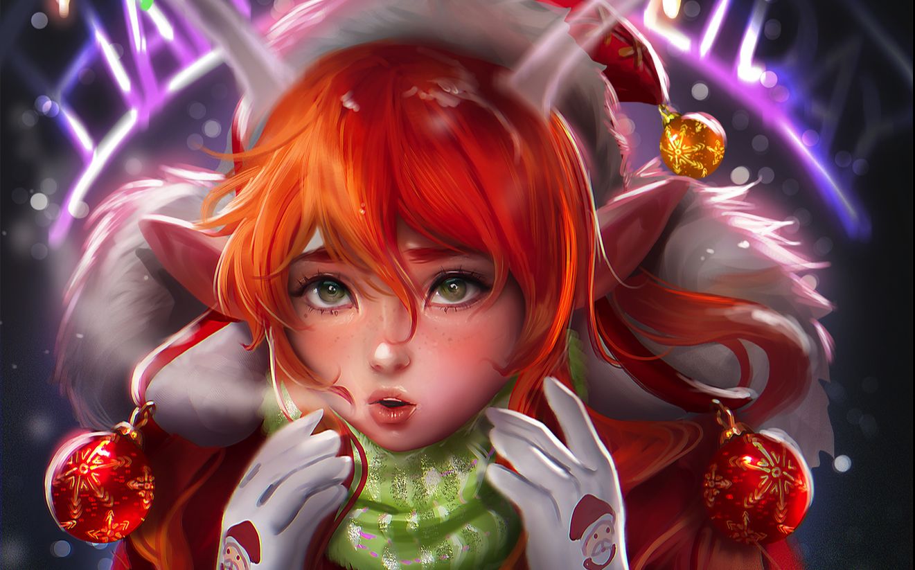 【绘画】圣诞精灵 绘画录像