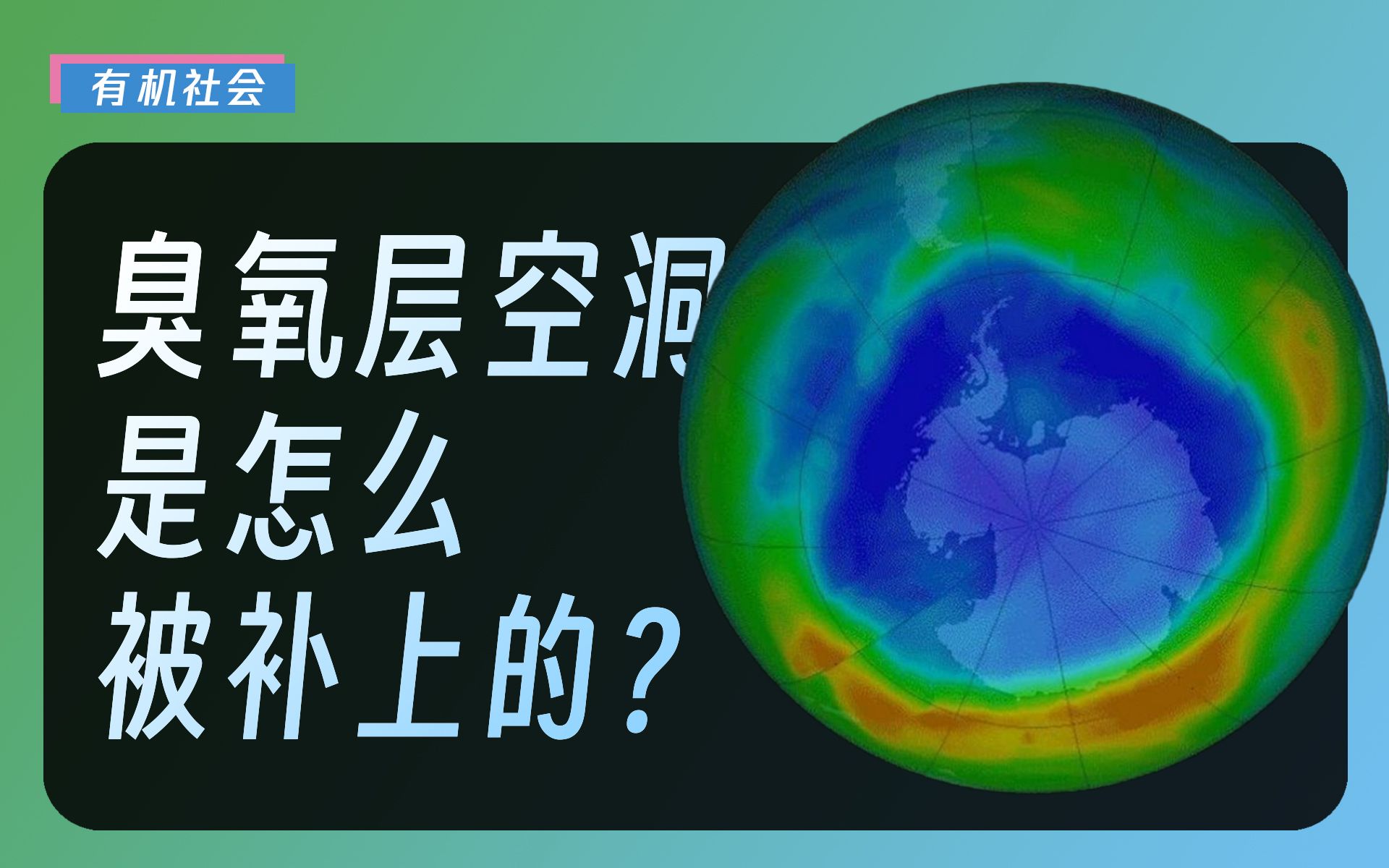 臭氧层空洞为何无人再提?因为它已经快被补好了【有机社会】哔哩哔哩bilibili