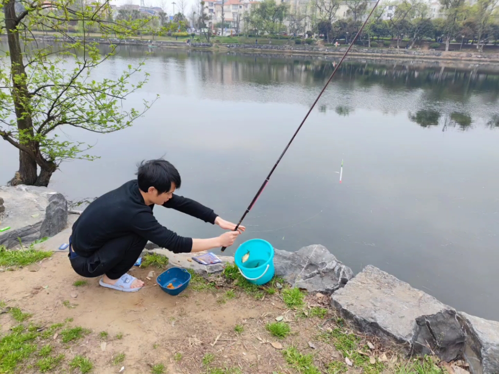 爱车朗逸自驾游在周末的上午就出发这次是在河边钓鱼享受闲暇时间河边