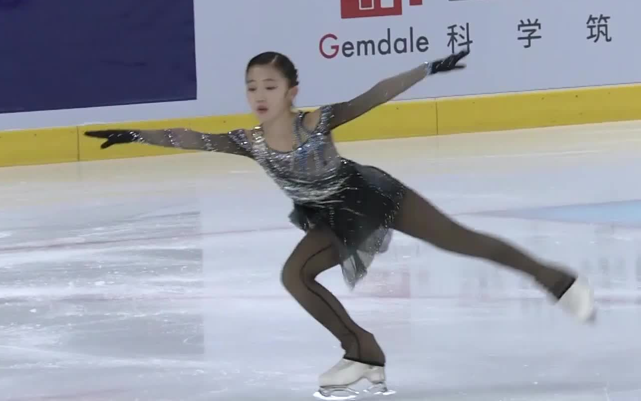 难度最高 全锦女单第四名 教练王佳磊 2022-2023赛季全国花样滑冰锦标