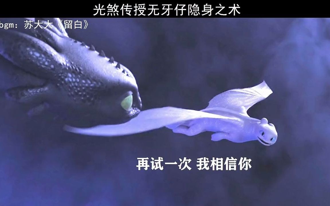 【驯龙高手】光煞传授无牙仔隐身之术