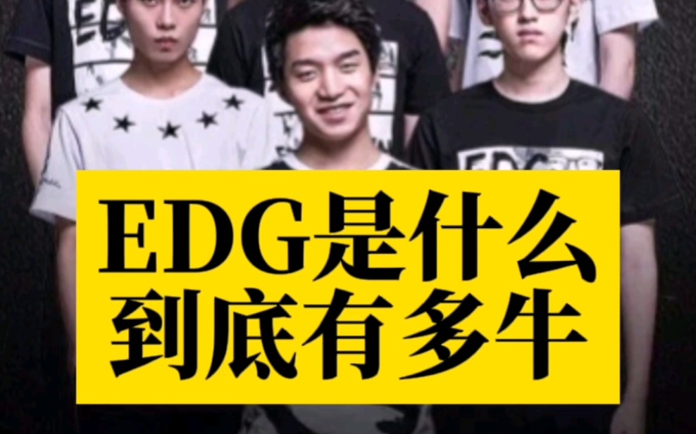 EDG是什么意思?EDG为何这么火?哔哩哔哩bilibili