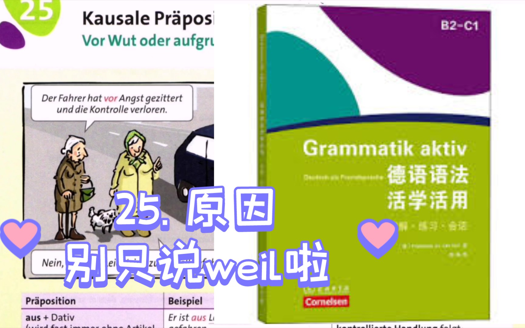 [图]《德语语法活学活用》25. 原因介词搭配