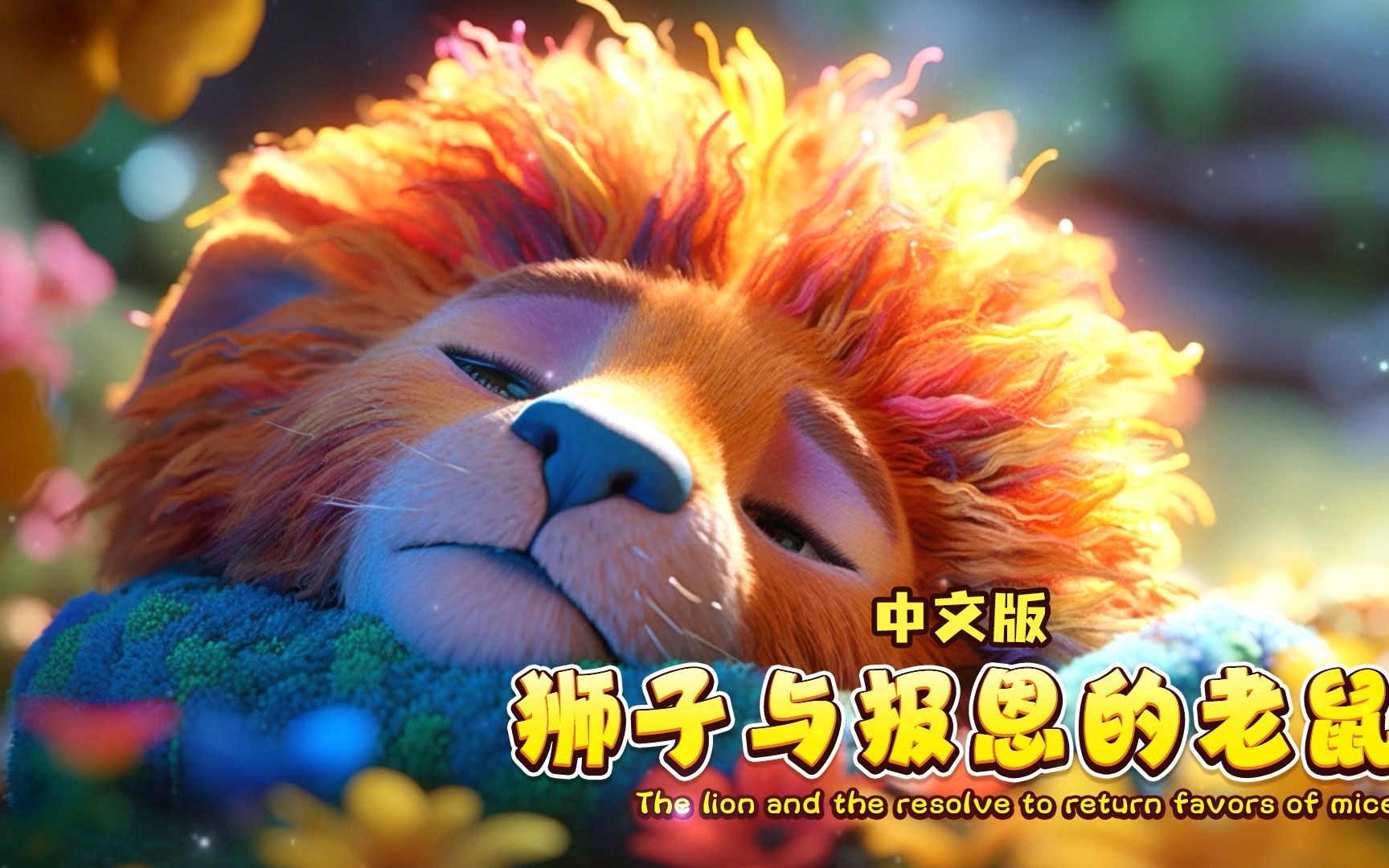 狮子与报恩的老鼠中文版