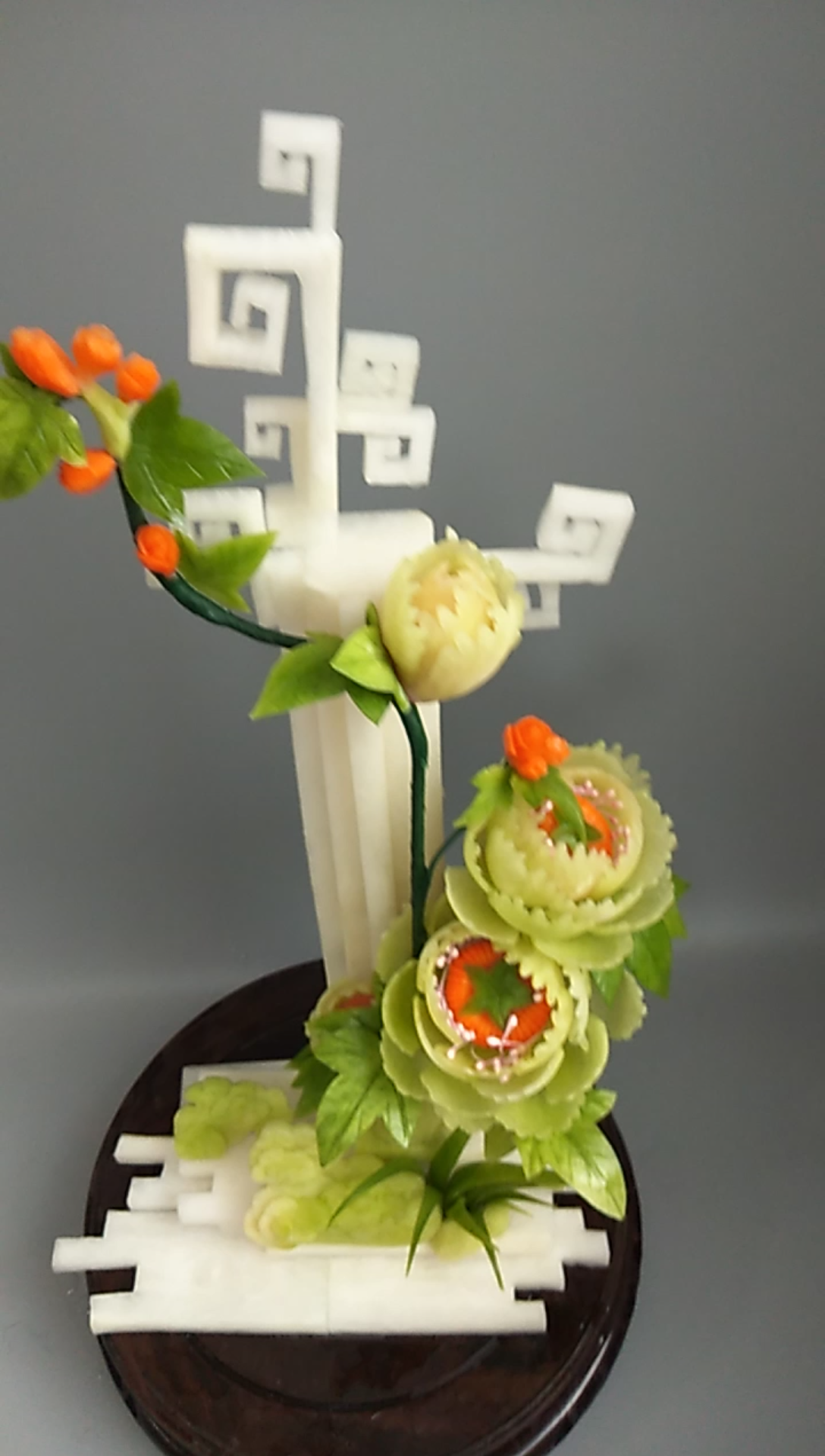 【食品雕刻】牡丹花_哔哩哔哩_bilibili