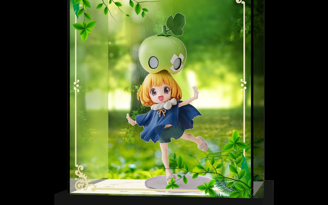 七古力高透主题展示盒适用于banprestodrstone石纪元西瓜美少女ver