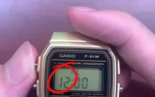 Download Video: 卡西欧手表F91W系列 F91WC F91WS开启关闭闹钟和整点报时教程